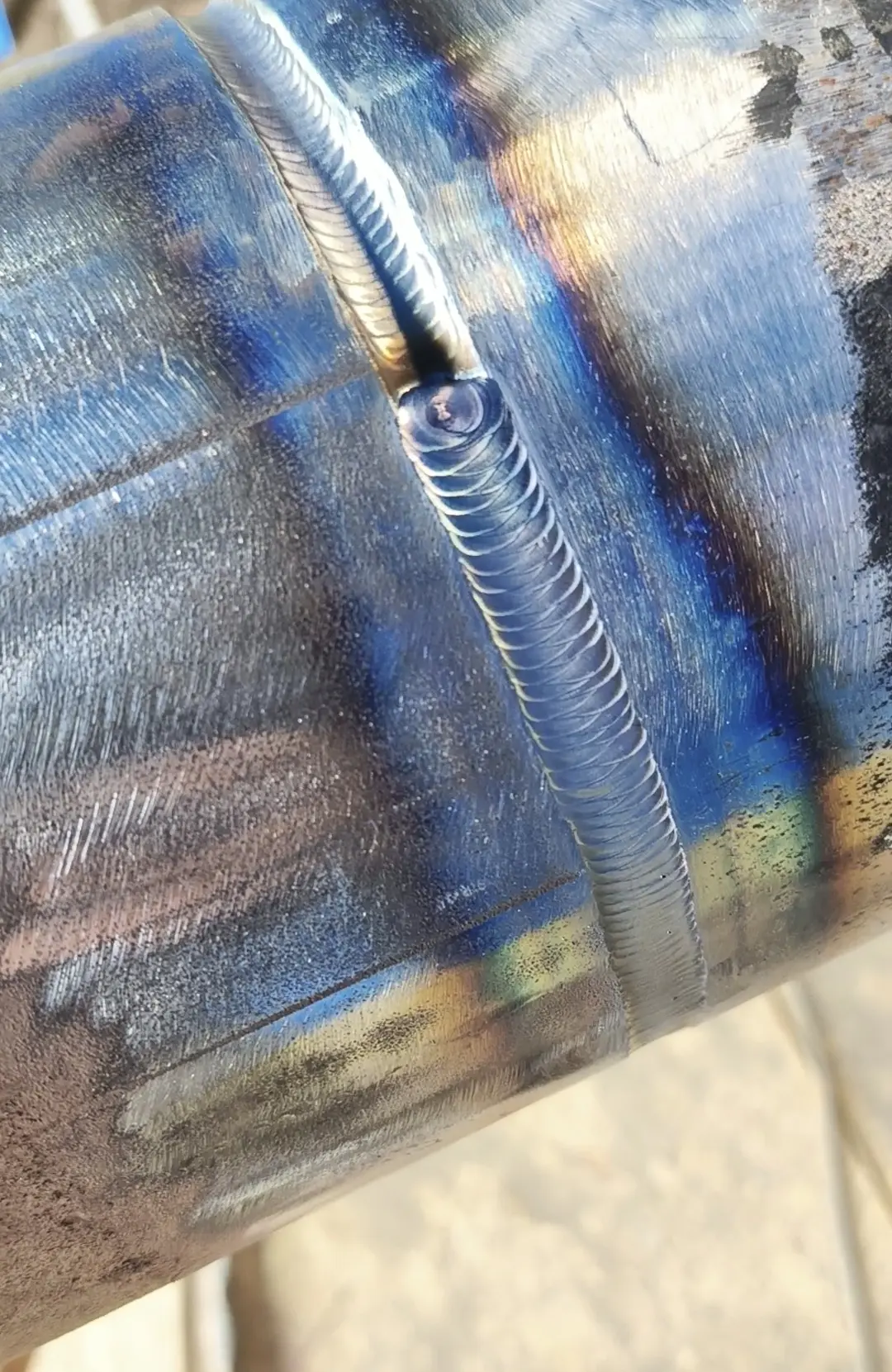 Труба 09Г2С - подготовка стыка